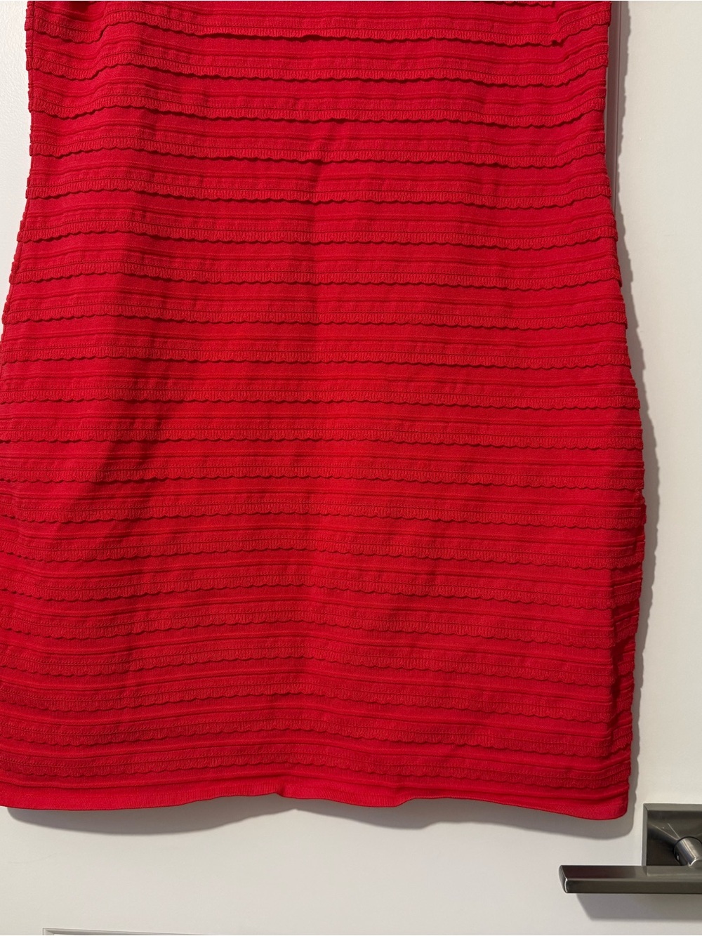 Michael Kors Red Sleeveless Textured Knit Tank Dress - Picture 5 of 5